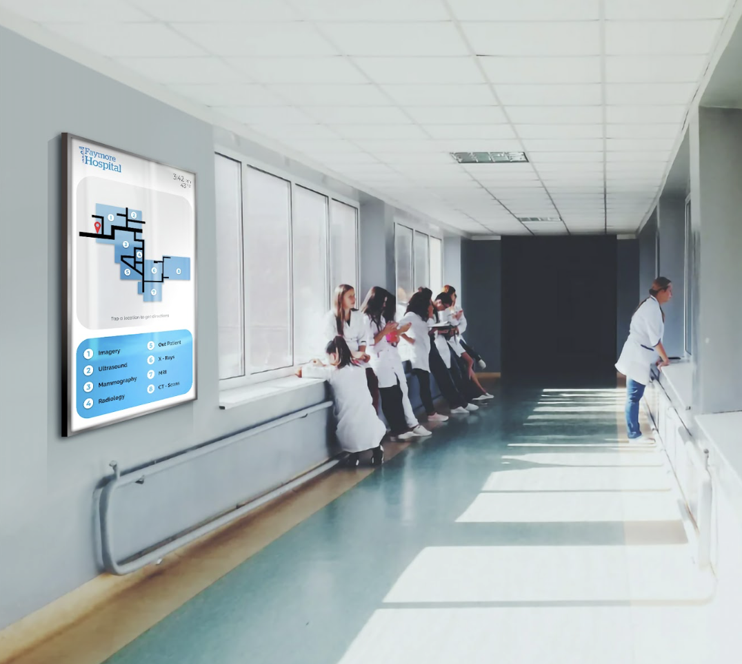 pharmacy digital signage, hospital digital signage